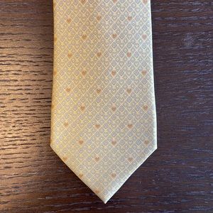 Salvatore Ferragamo yellow tie, new with tags, never worn